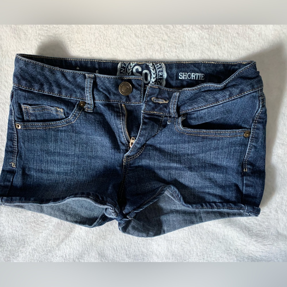 Shortie jean shorts